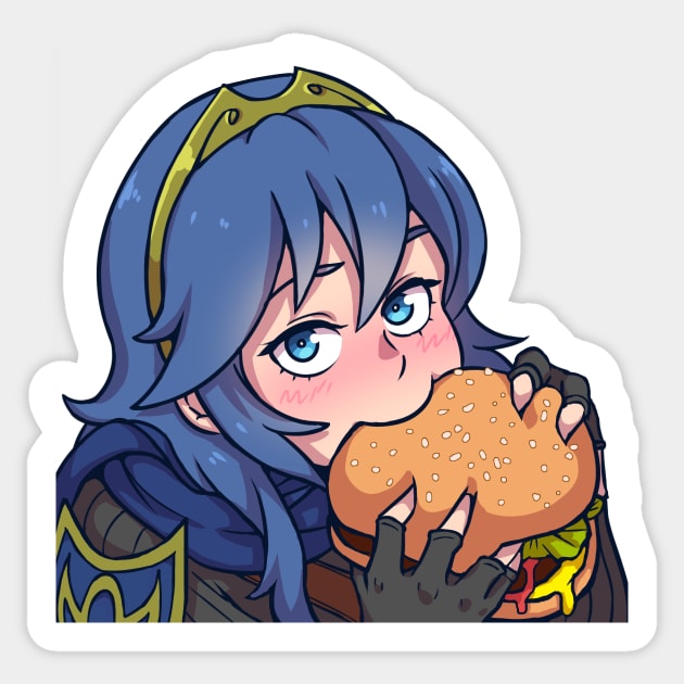 Burger Lucy Sticker by akairiot